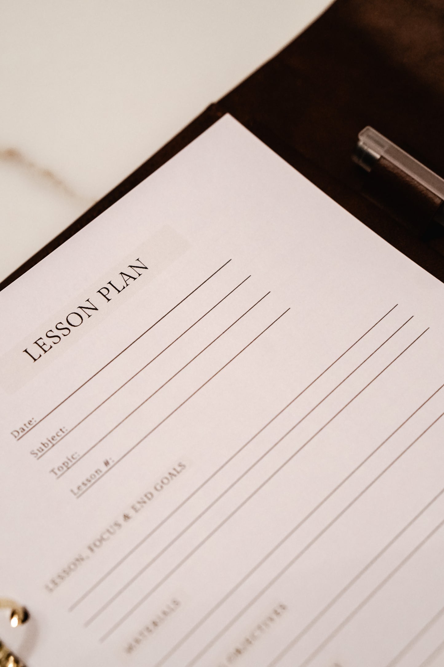 Teacher Planner Inserts