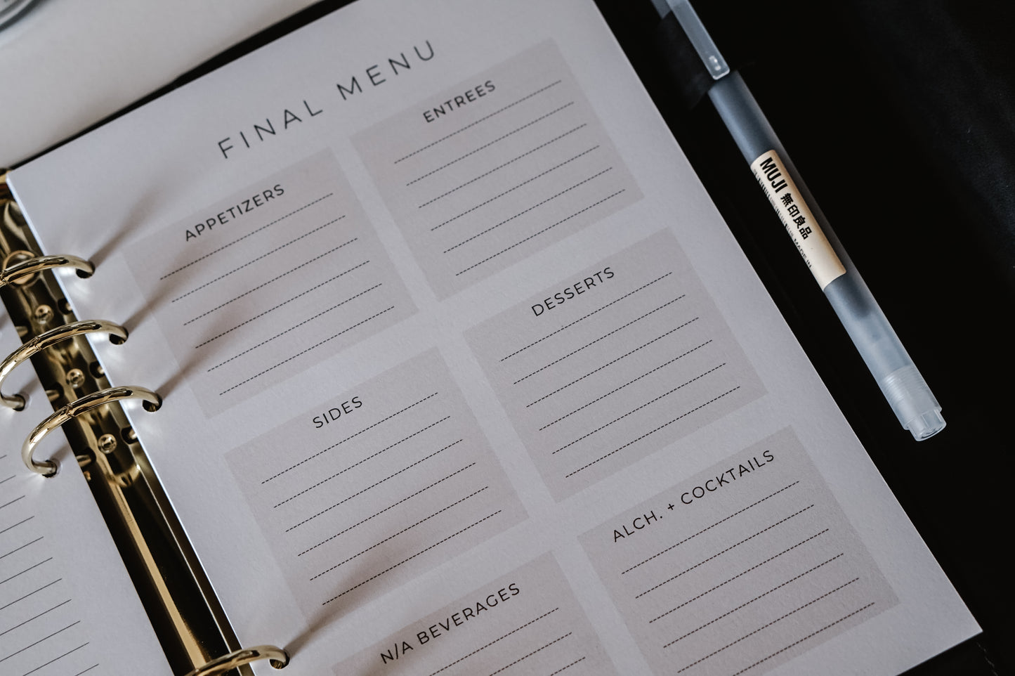 Mini Event Planner Inserts