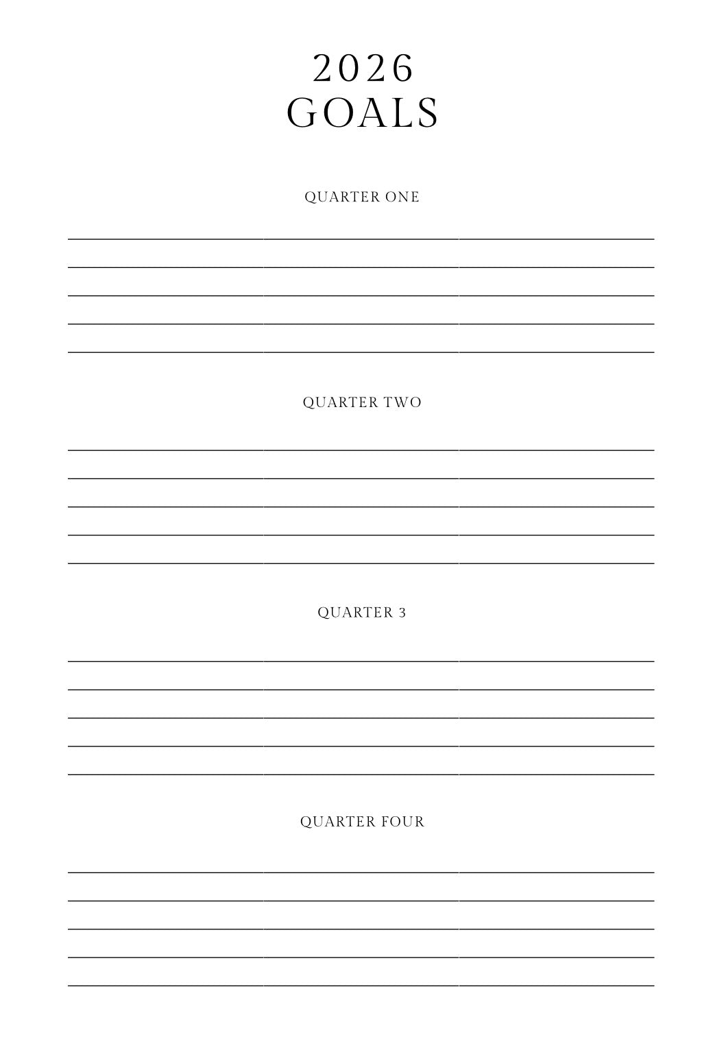 2026 Calendar Refills